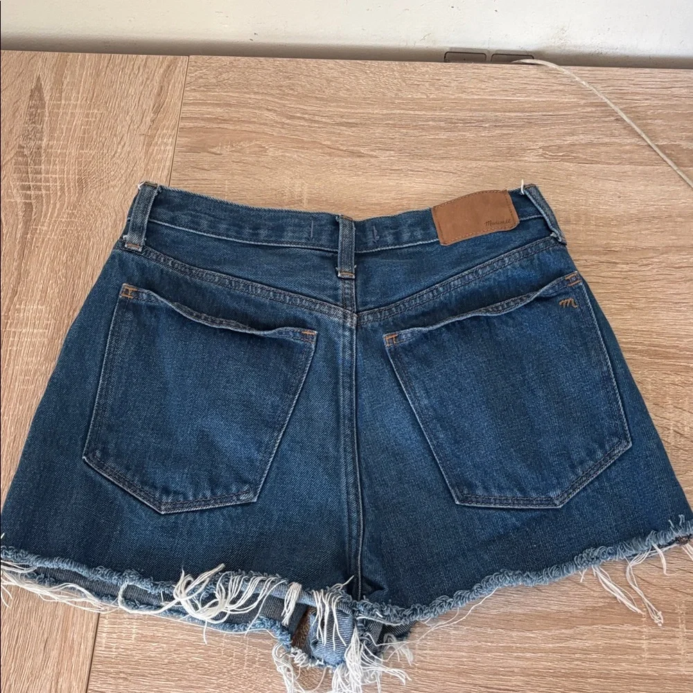 MADEWELL Baggy Straight Denim Cut Off shorts